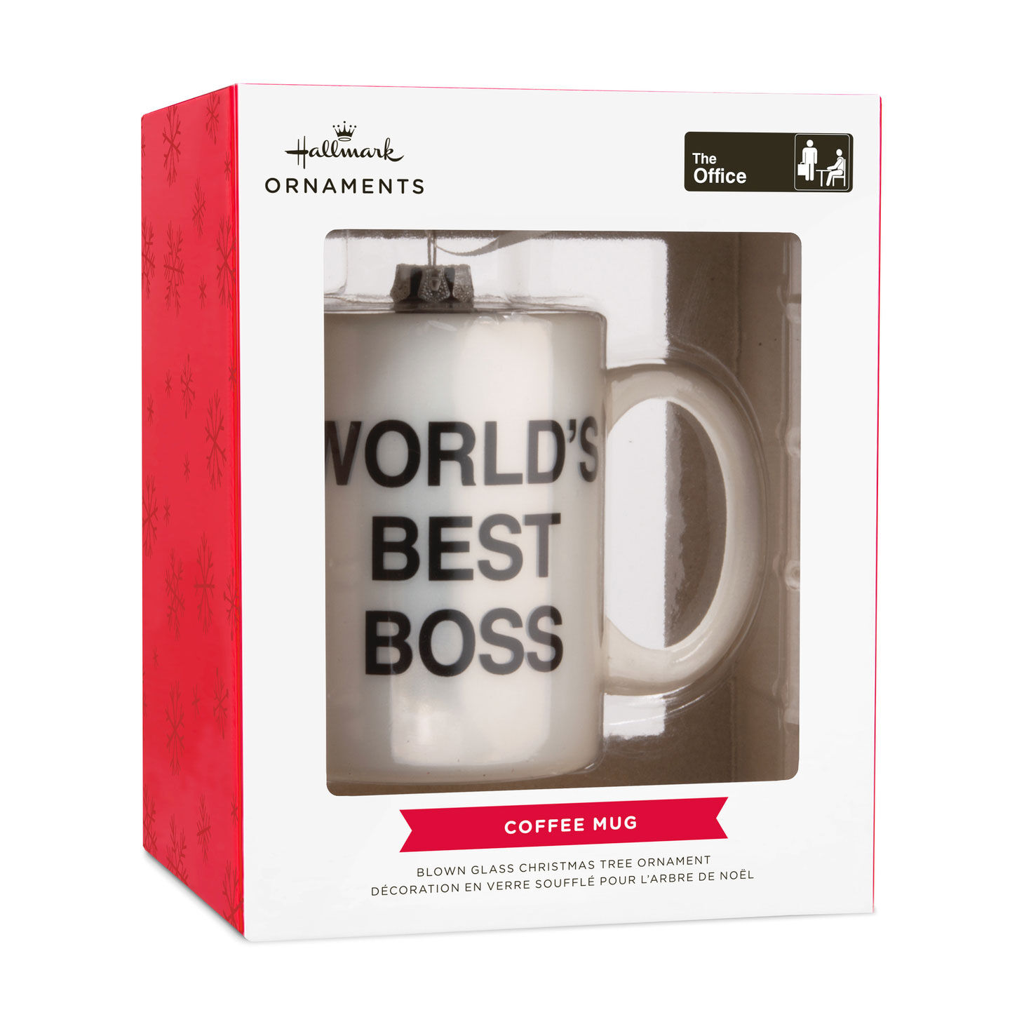 World's Best Boss Mug Glass Christmas Ornament package front image number 5