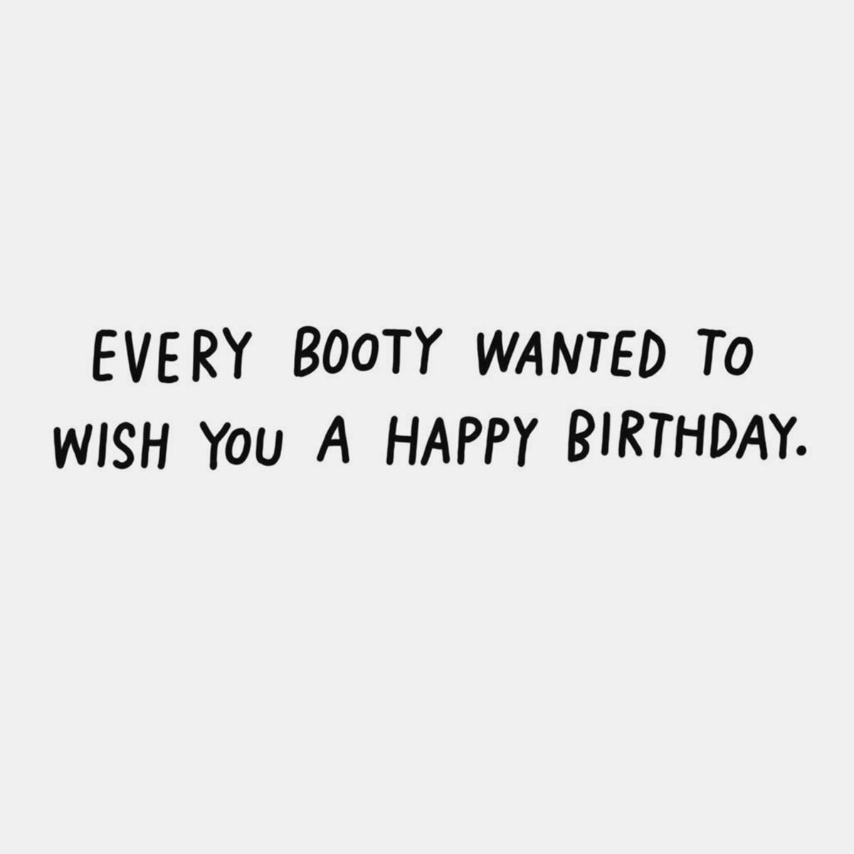 Big Butt Funny Birthday Greeting Card 65B