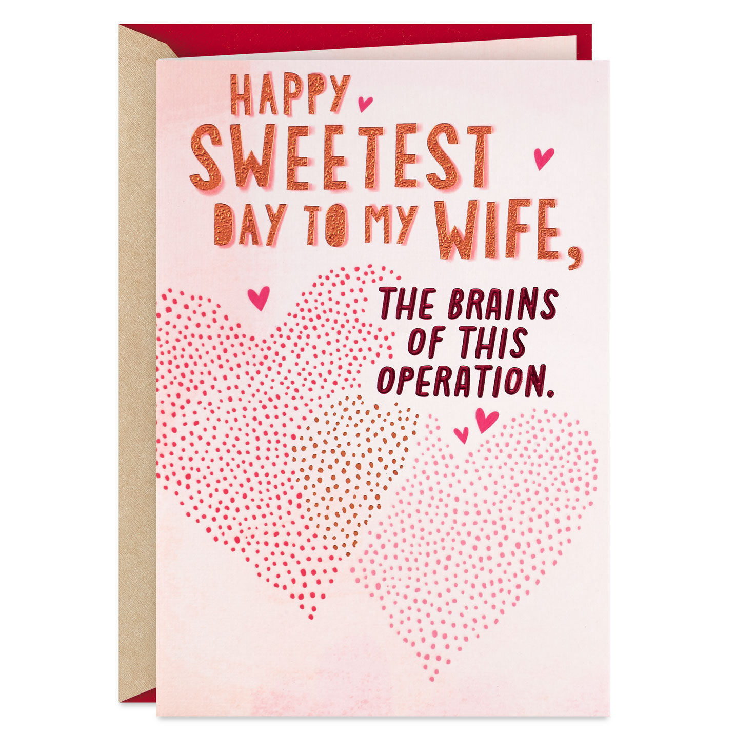 Brains and Looks Funny Sweetest Day Card for Wife