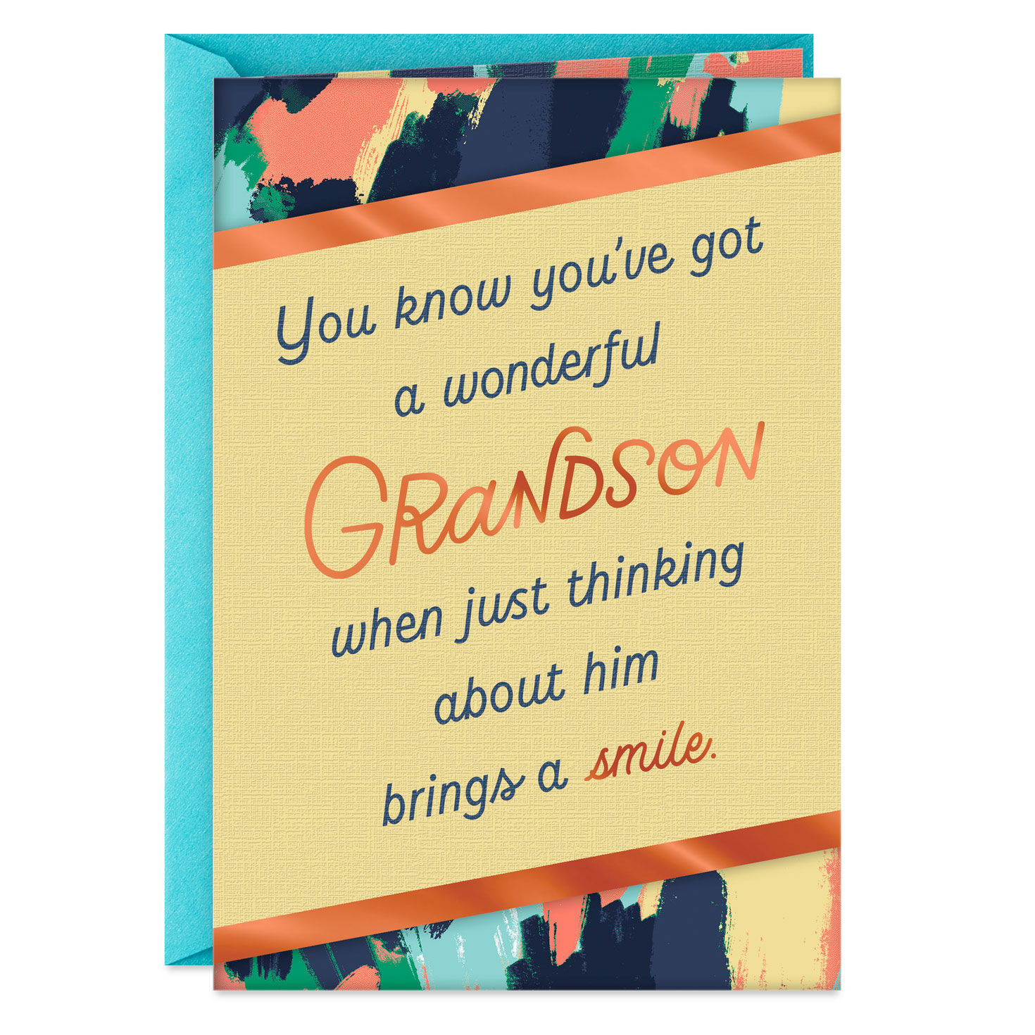 Thoughts of You Bring a Smile Birthday Card for Grandson for only USD 2.99 | Hallmark