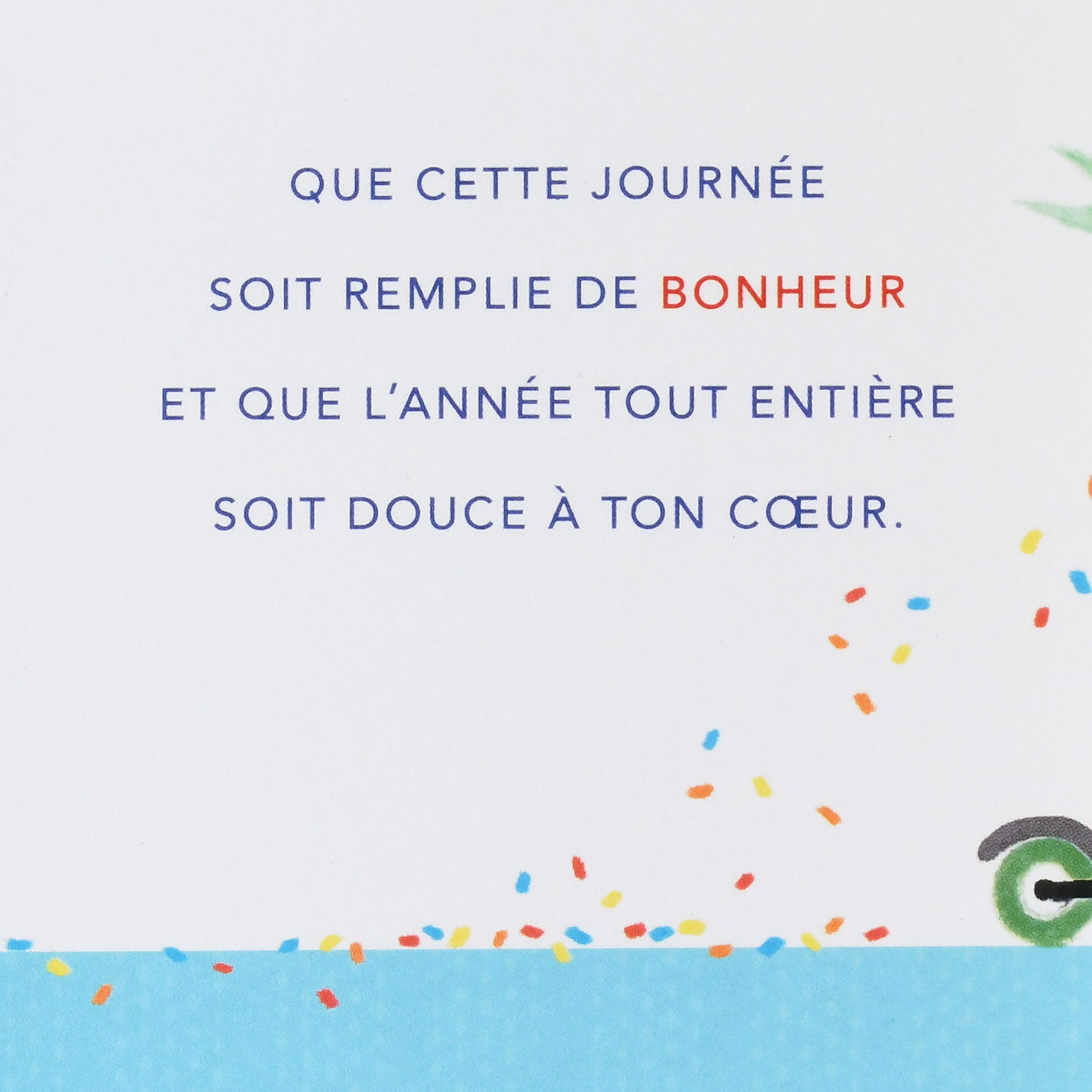 Happy Moments and Days French-Language Birthday Card, , large image number 2