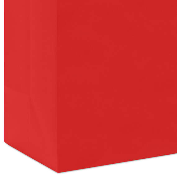 10.4" Red Large Square Gift Bag, Red, large image number 5