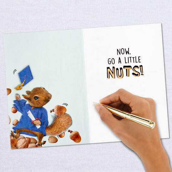 Brother, Go a Little Nuts Funny Graduation Card, , large image number 6