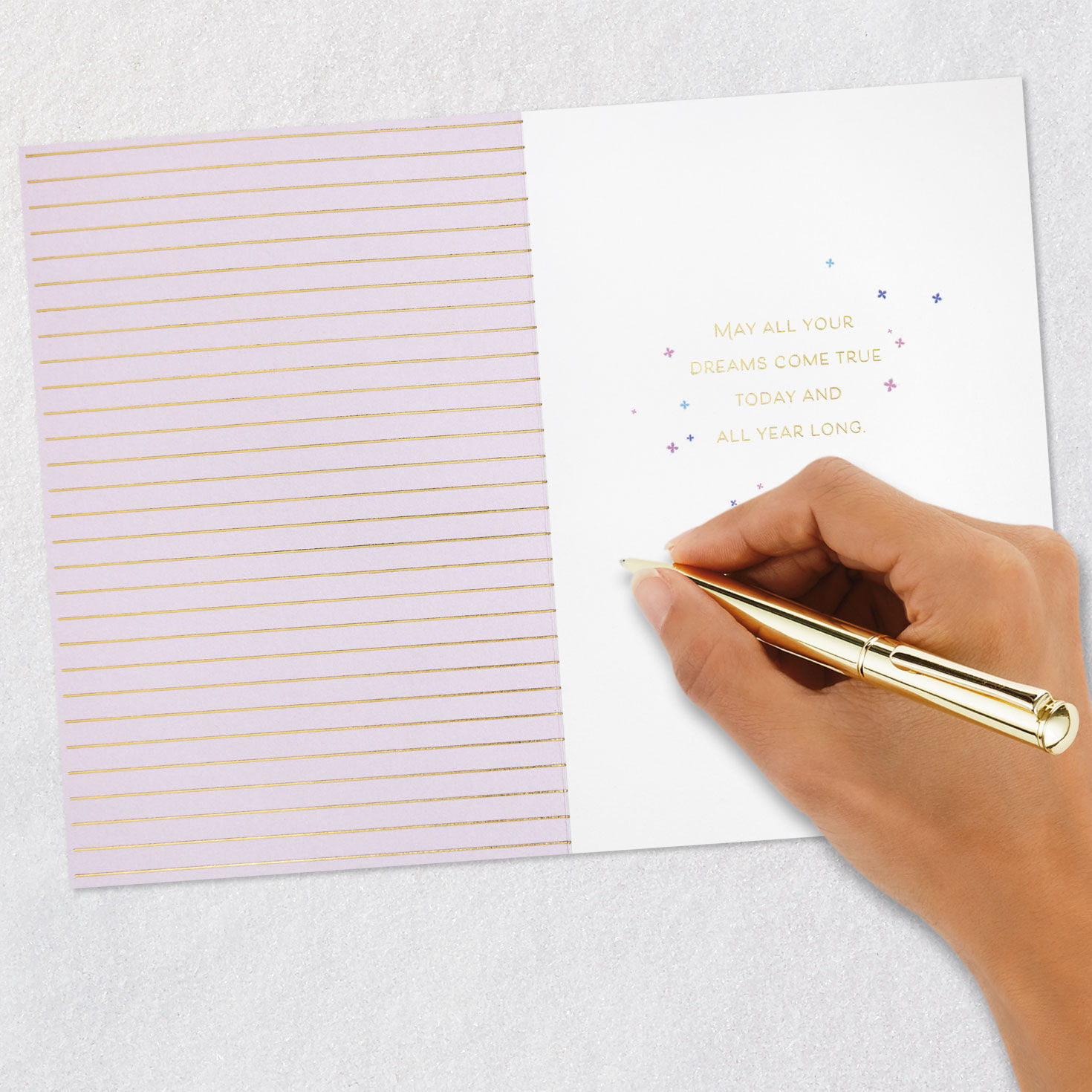 Pink Unicorn Birthday Card for Kids Signing card image number 6