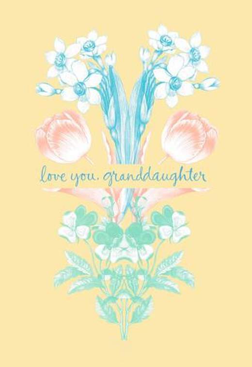 Granddaughter Spring Blooms Easter Card, , large image number 1