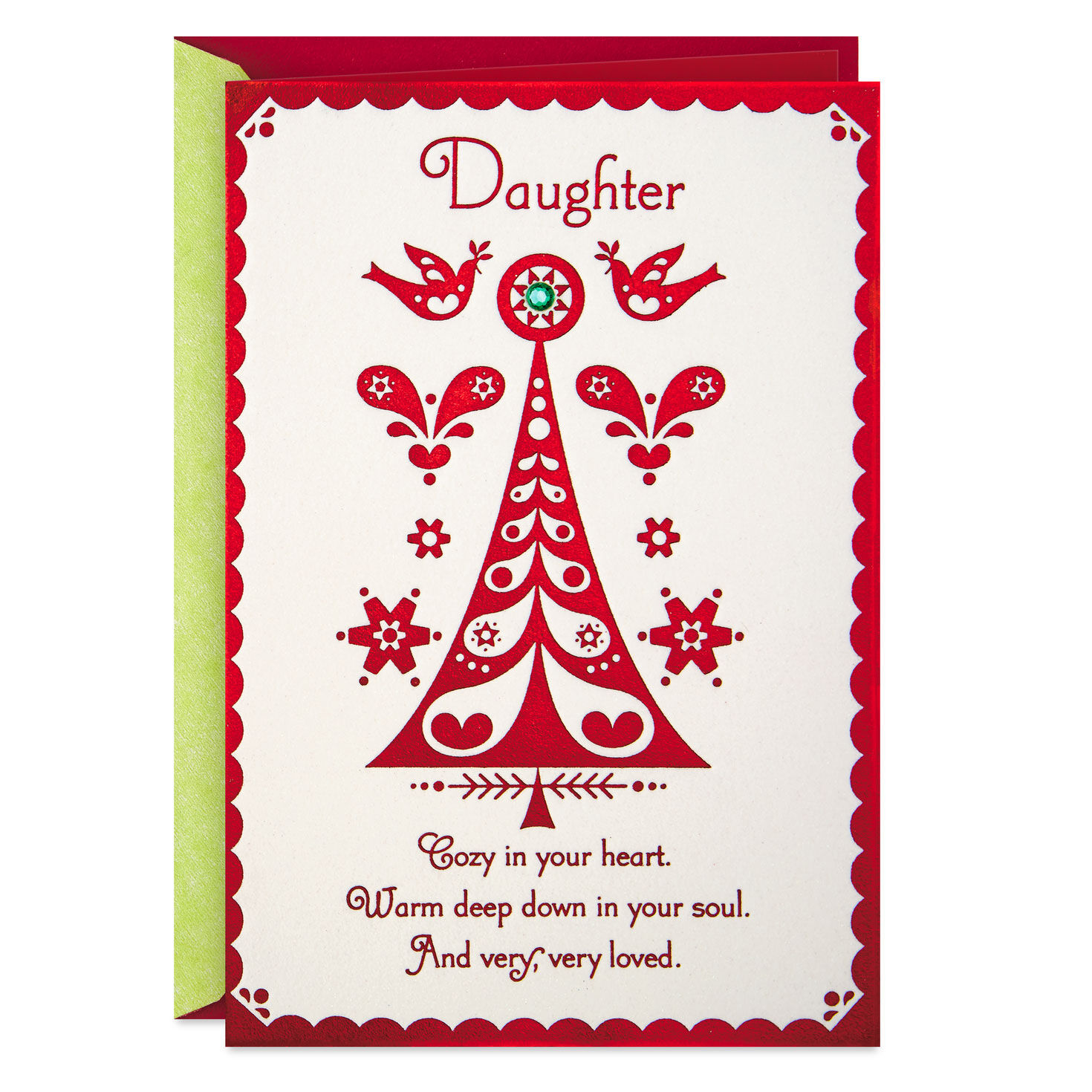Love Goes With You Always Christmas Card for Daughter - Greeting Cards -  Hallmark