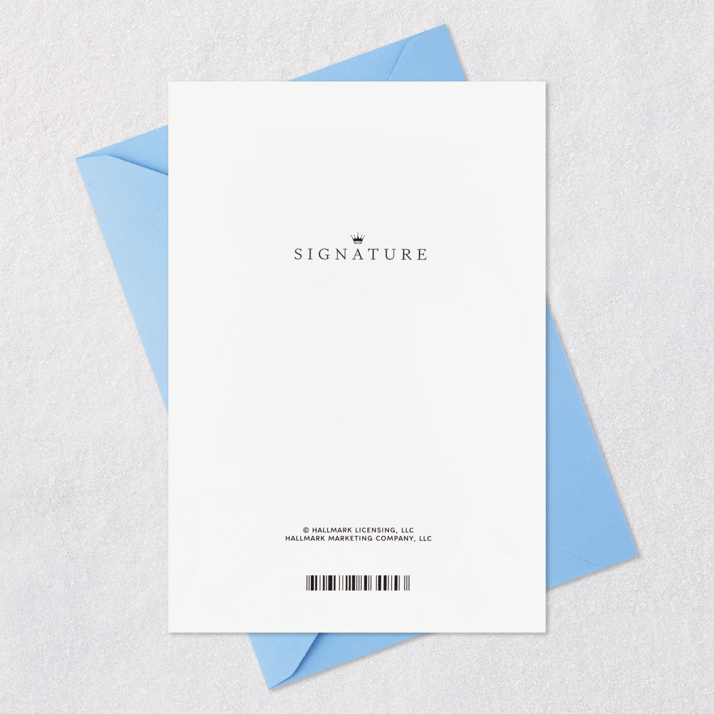 Blue and Gold Confetti Lettering Bar Mitzvah Card Card Back with Envelope image number 7