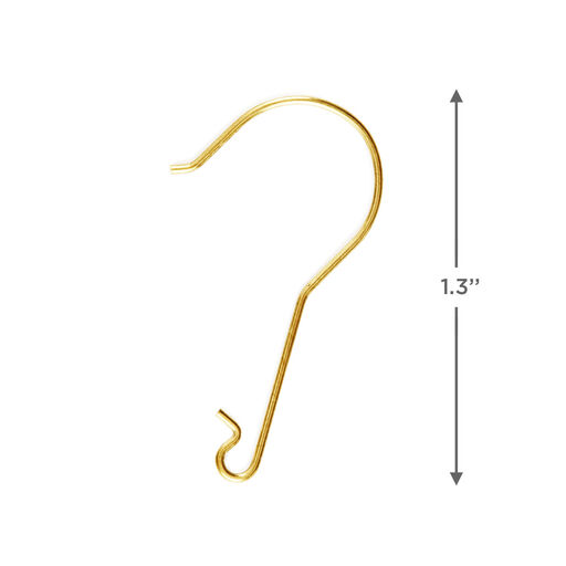 Brass Ornament Hooks, Set of 20, 