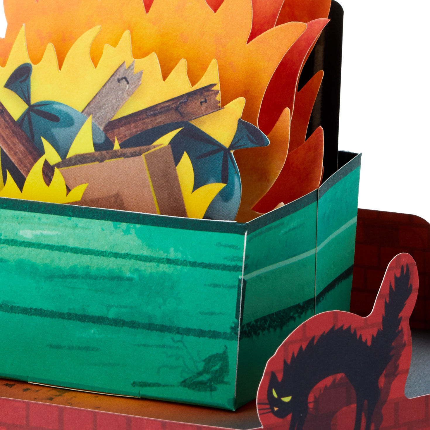 Dumpster Fire Funny Pop-Up Blank Card for only USD 7.99 | Hallmark