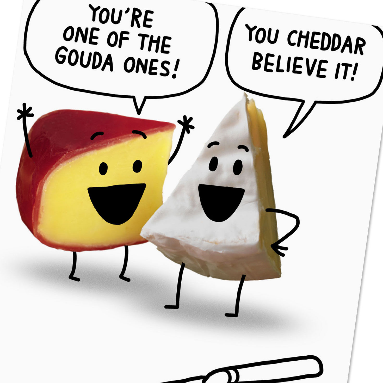 Cheese Puns Funny Birthday Card Card Front Detail image number 4
