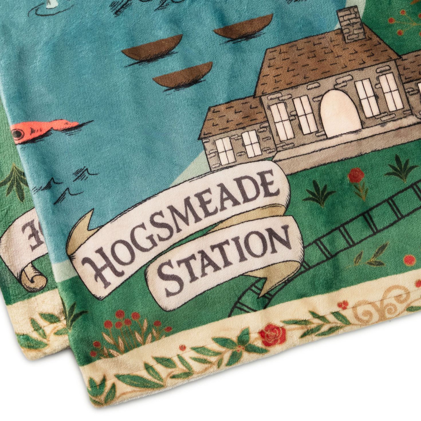 Harry Potter Map Throw Blanket upclose view image number 3