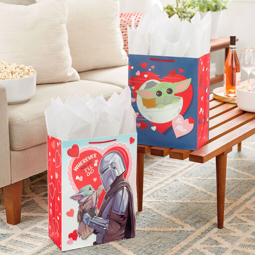 Star Wars: The Mandalorian™ 2-Pack Large and XL Valentine's Day Gift Bags, 