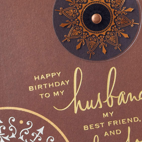 My Husband, Best Friend and Love for Life Birthday Card, , large image number 4
