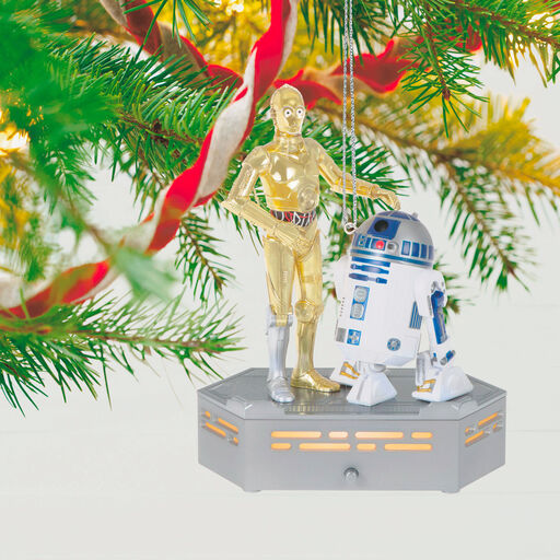 Star Wars: A New Hope™ Collection C-3PO™ and R2-D2™ Ornament With Light and Sound, 