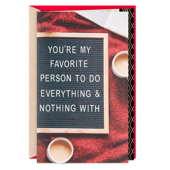 You're My Favorite Person Romantic Valentine's Day Card