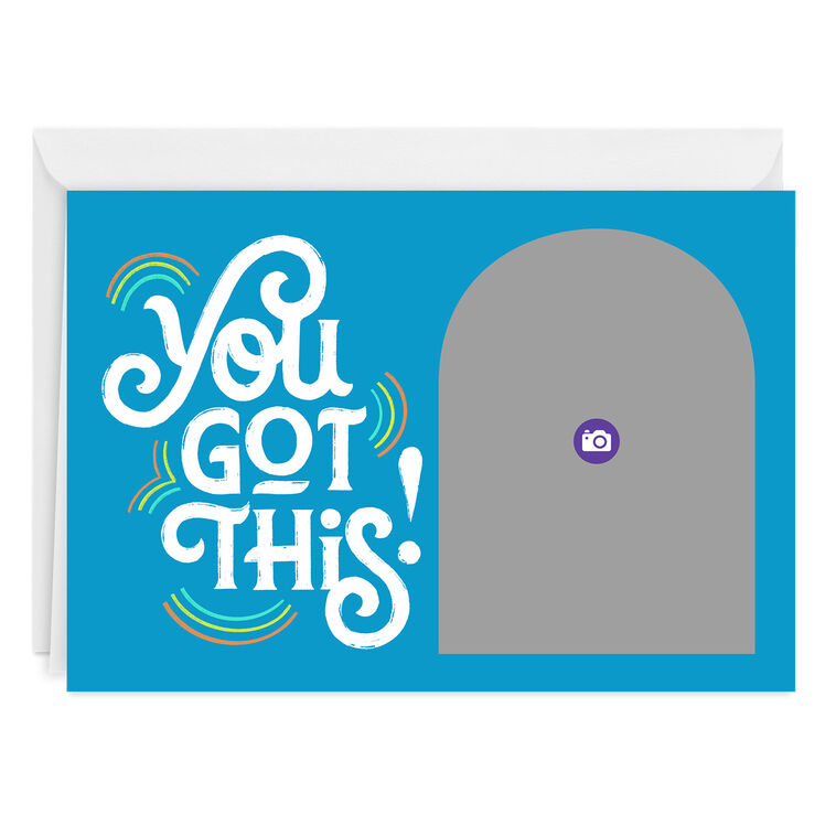 Personalized Rainbow Designs Encouragement Photo Card  image number 3
