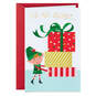 3.25" Mini Elf With Presents Christmas Card, , large image number 3