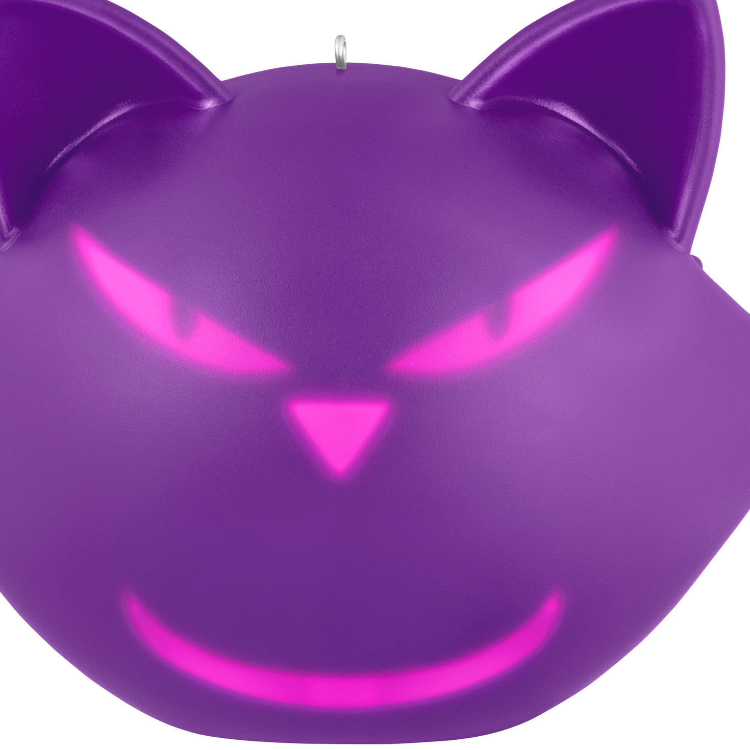 Halloween Cat With Light Up Face Keepsake Ornament  image number 3