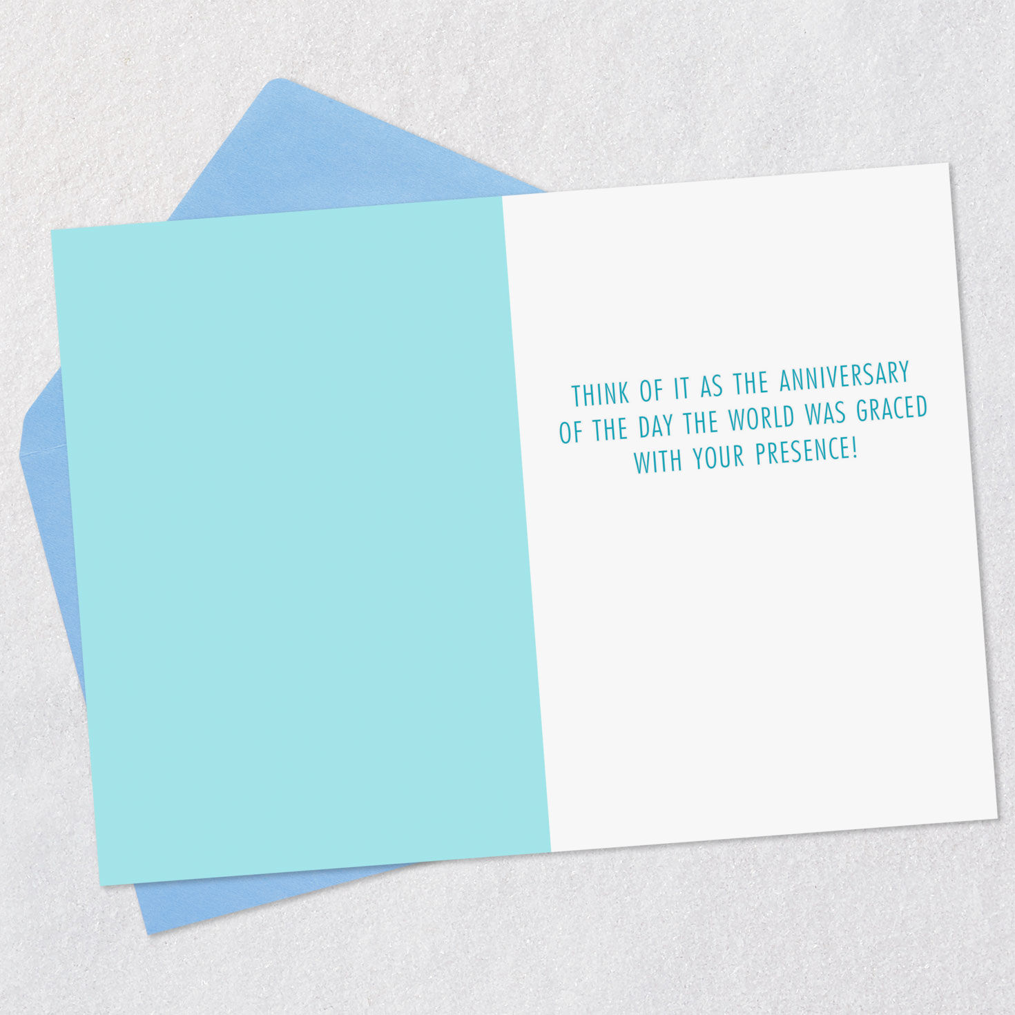 Gracing the World Funny Birthday Card Open card with envelope image number 3