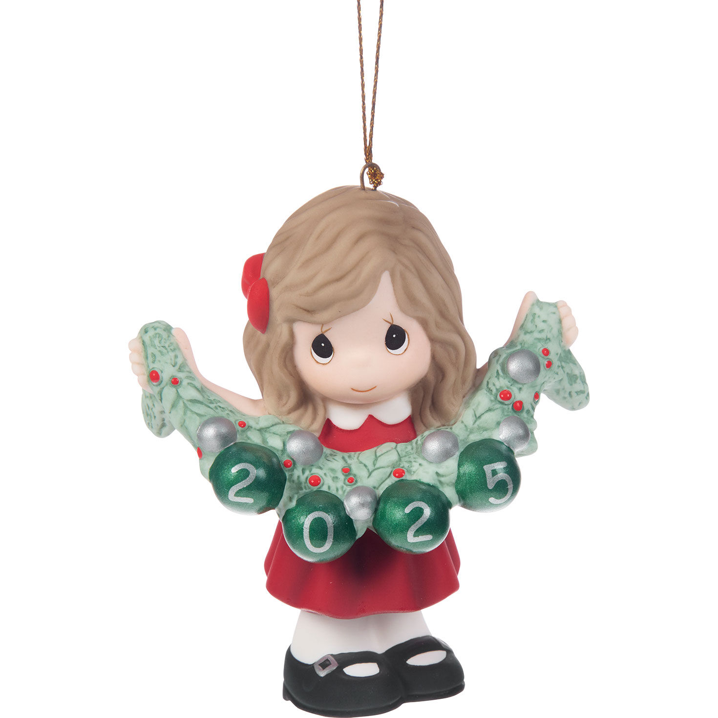 Precious Moments Deck the Halls 2025 Girl Ornament, 3.5" for only USD 39.99 | Hallmark