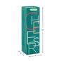 Cheers on Green Wine Gift Bag measurement image number 3