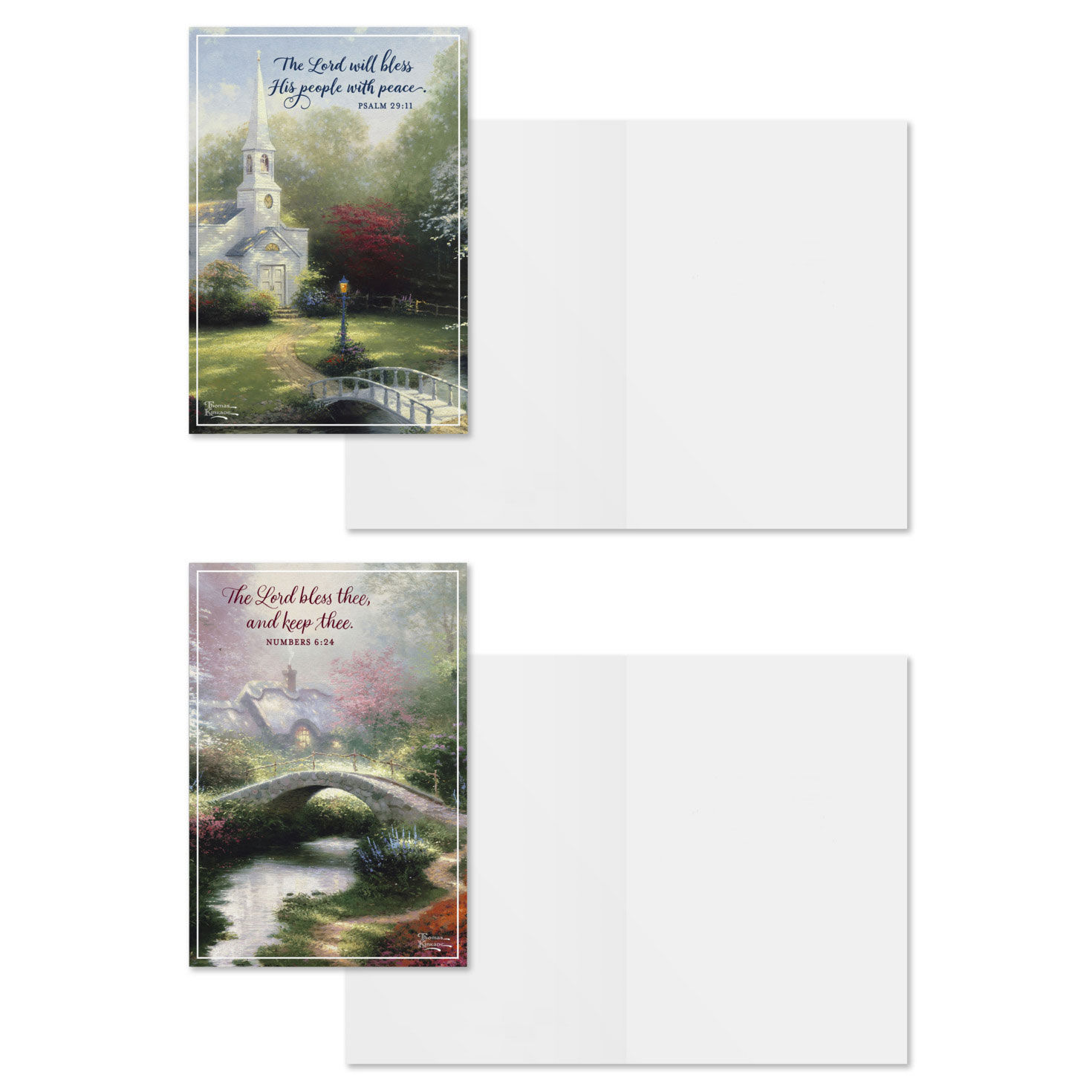 Thomas Kinkade DaySpring Blank Cards Assortment Card Front with Sentiment image number 3