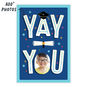 Yay You Blue Personalized Grad Card front with persoanalization image number 2