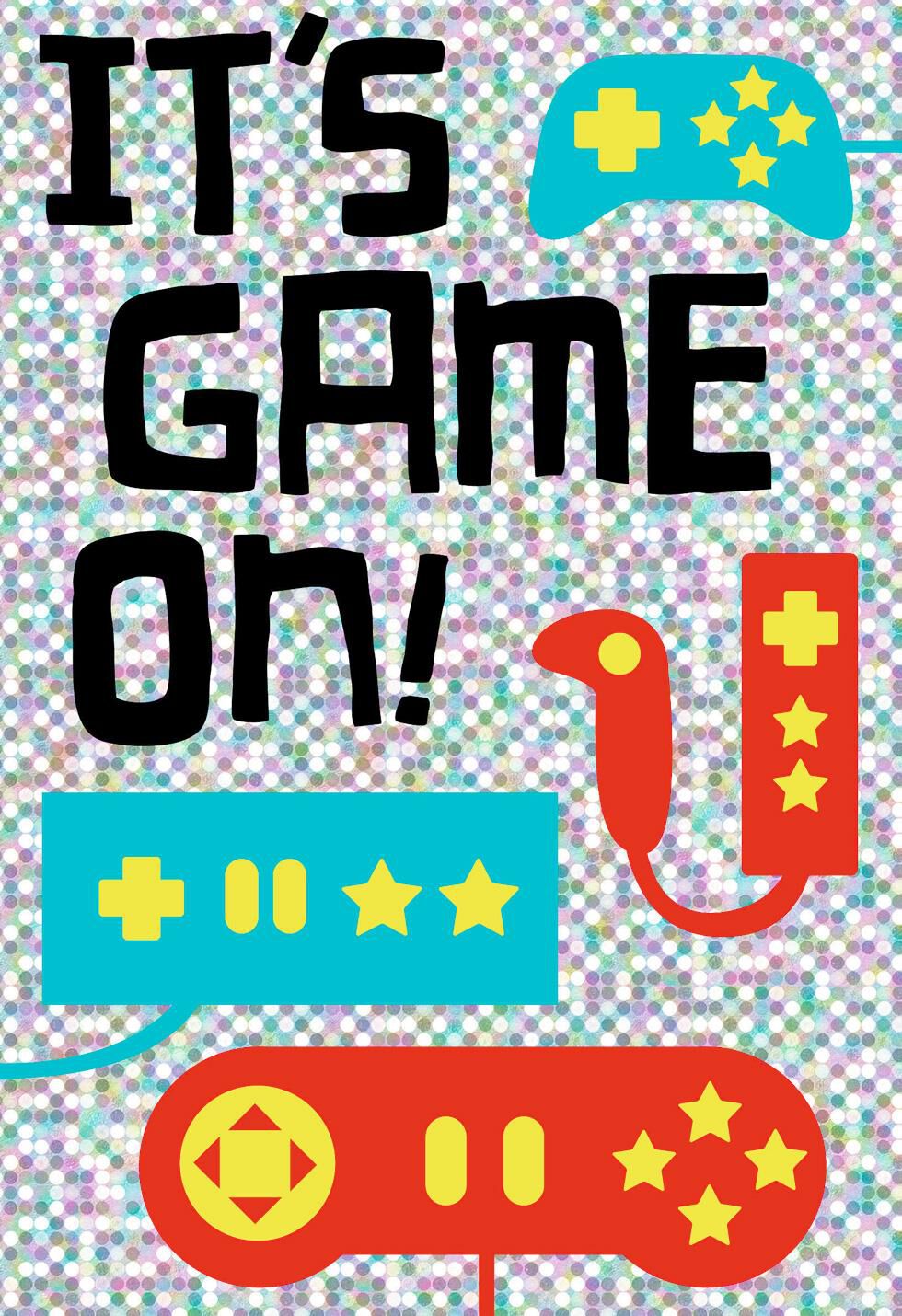 Game On Birthday Card