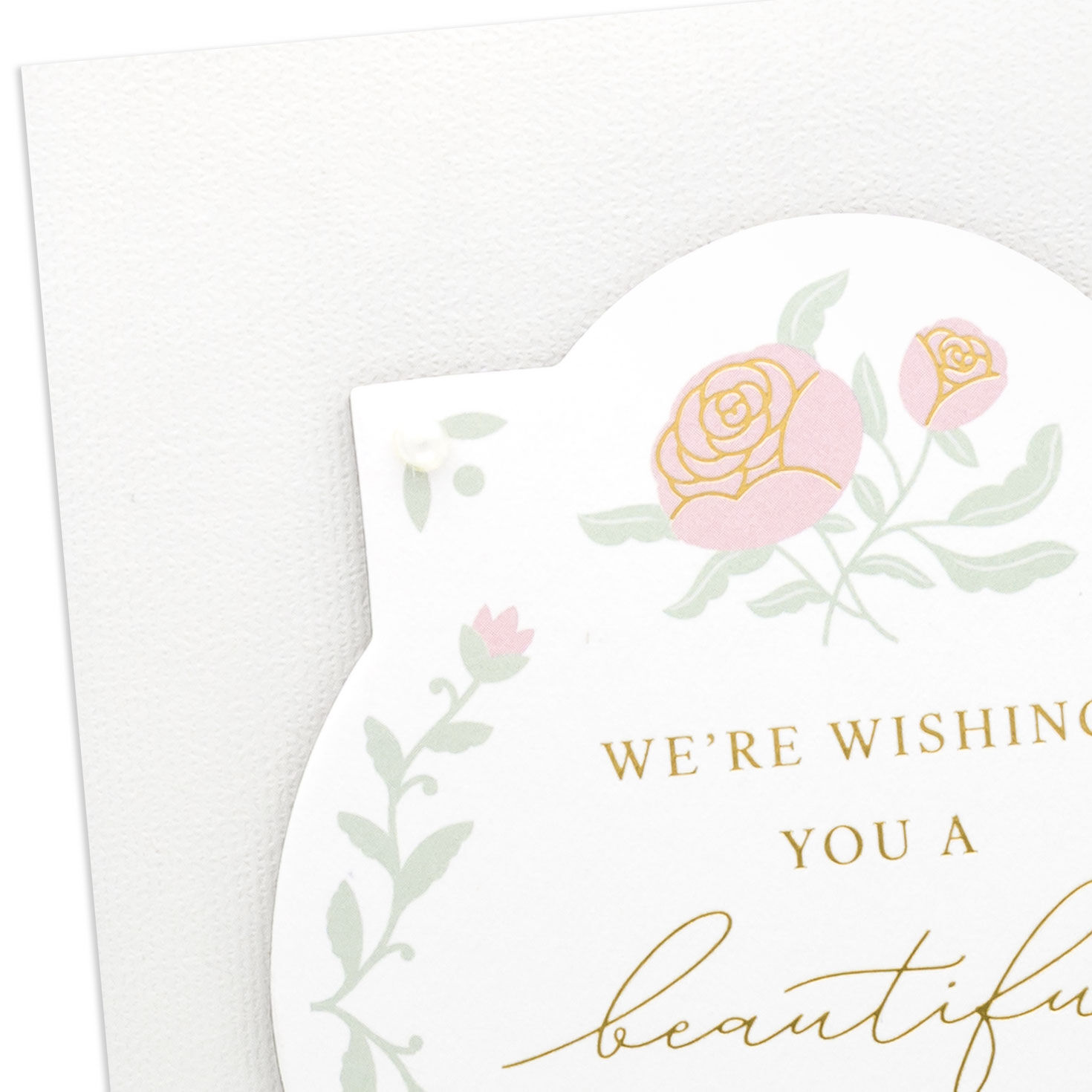 Pink Roses and Heart Mom Mother's Day Card From All Card Front Detail image number 5