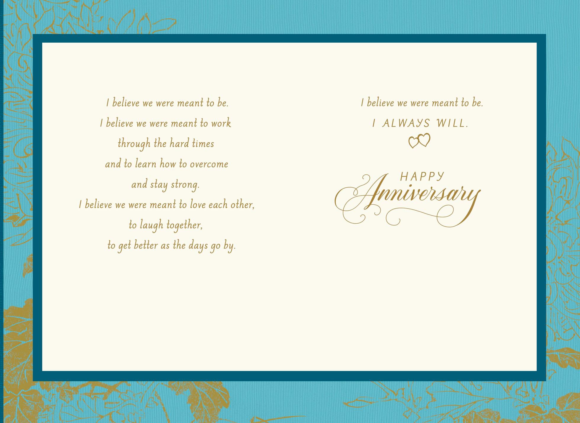 Meant to Be Anniversary Card