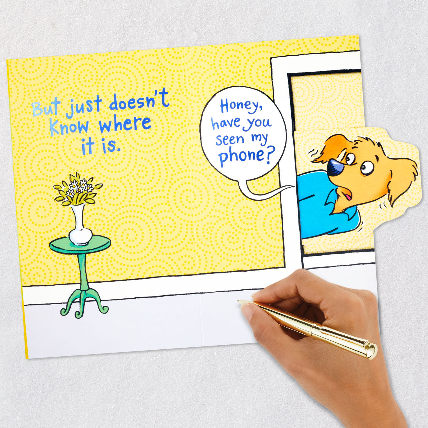 Cartoon Dog Dad Father's Day Card for Husband Signing card image number 7