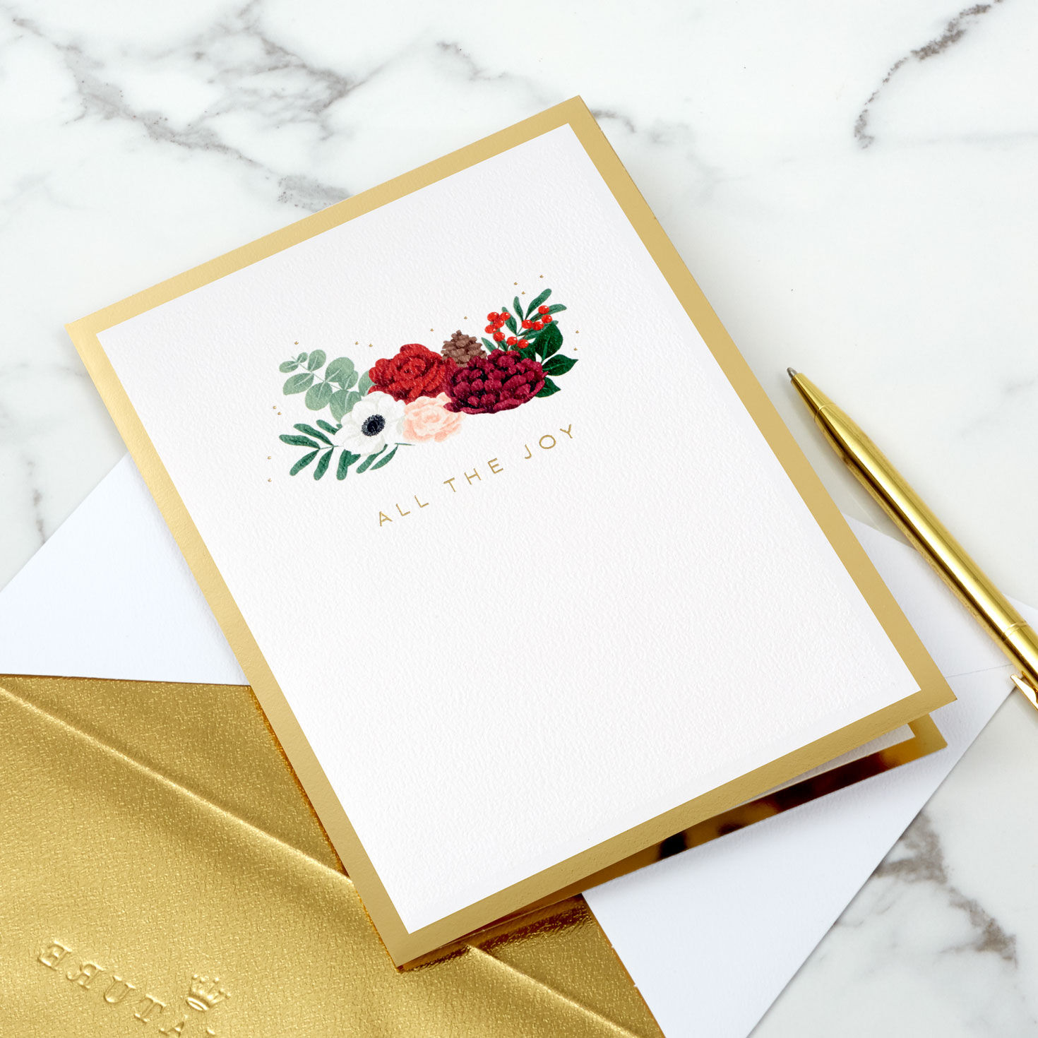 All the Joy Flower Bouquet 3D Pop-Up Holiday Card, , large image number 7