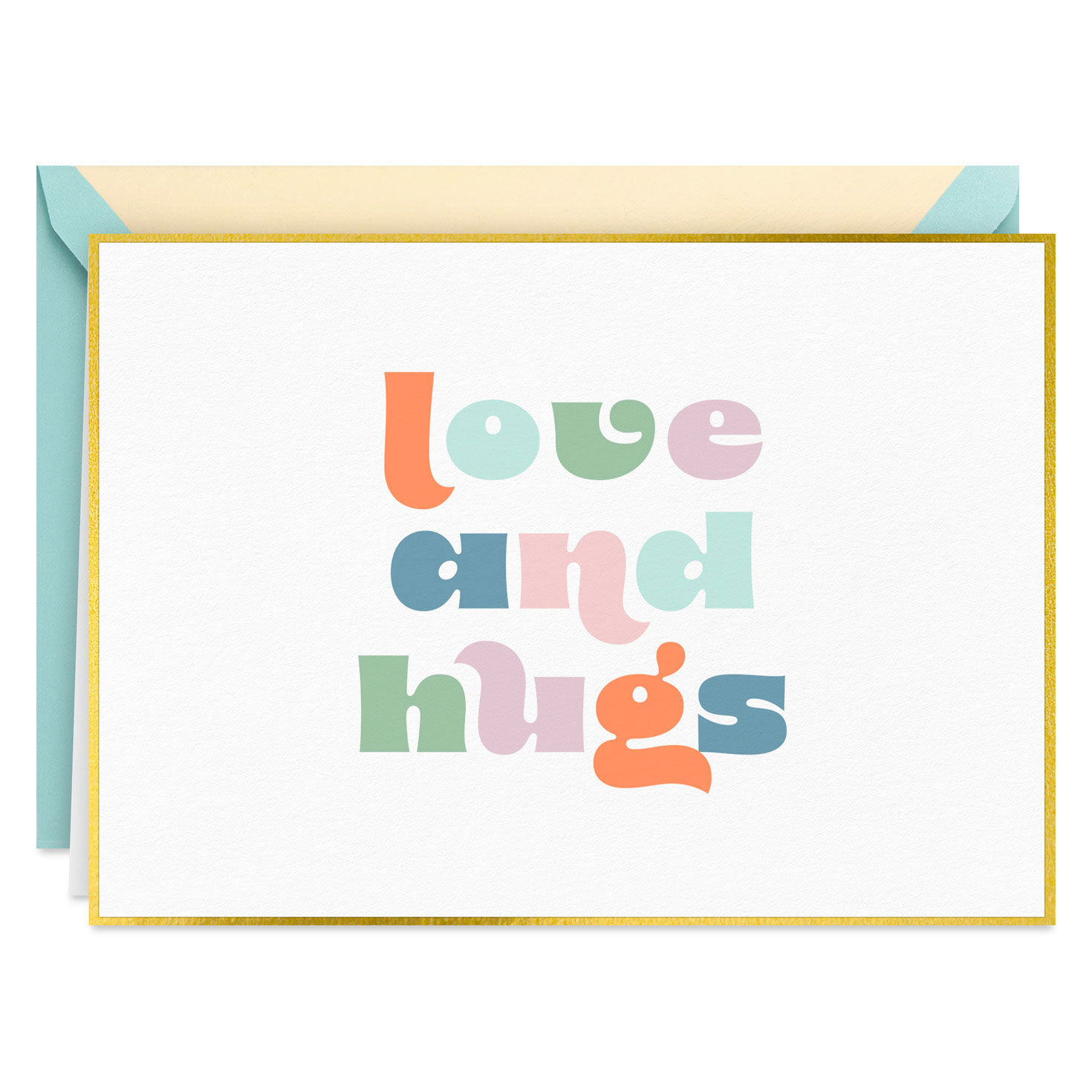 Mod Lettering Love and Hugs Blank Note Cards Pack  image number 2