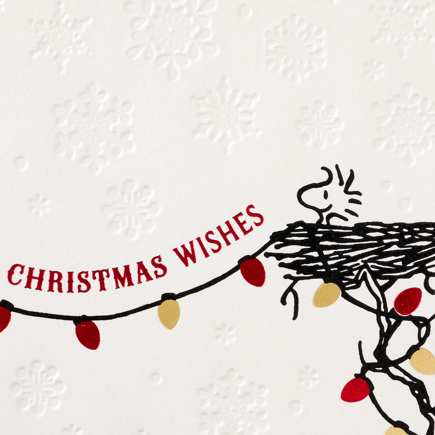 Peanuts&reg; Snoopy and Woodstock Warm Wishes Christmas Card, , large image number 4