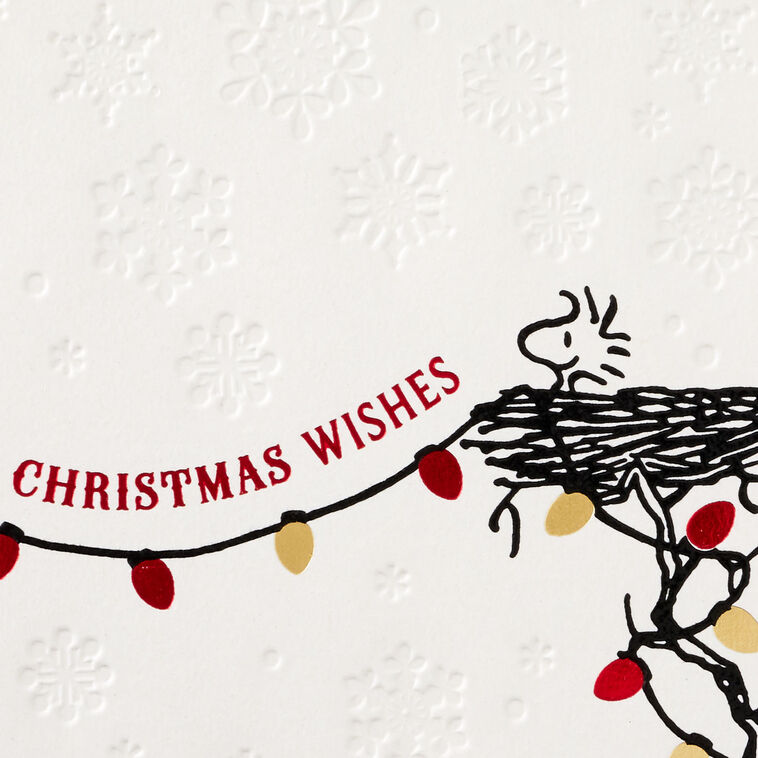 Peanuts® Snoopy and Woodstock Warm Wishes Christmas Card - Greeting Cards | Hallmark peanuts-snoopy-and-woodstock-warm-wishes-christmas-card-greeting-cards-hallmark