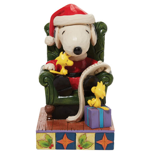 Jim Shore Christmas Wishes Santa Snoopy Figurine, 4.3", 