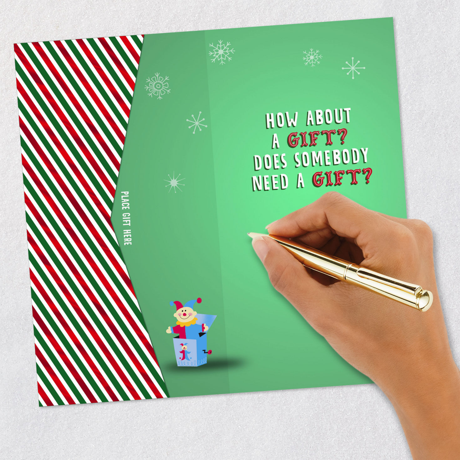 Elf Need a Gift? Funny Money Holder Christmas Card, , large image number 7