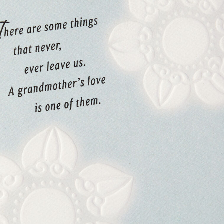 A Grandmother's Love Never Leaves Sympathy Card, , large image number 4