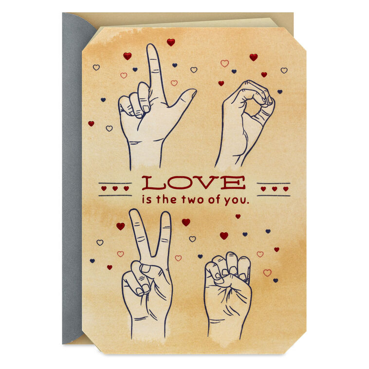 Love Is the Two of You Anniversary Card for Couple
