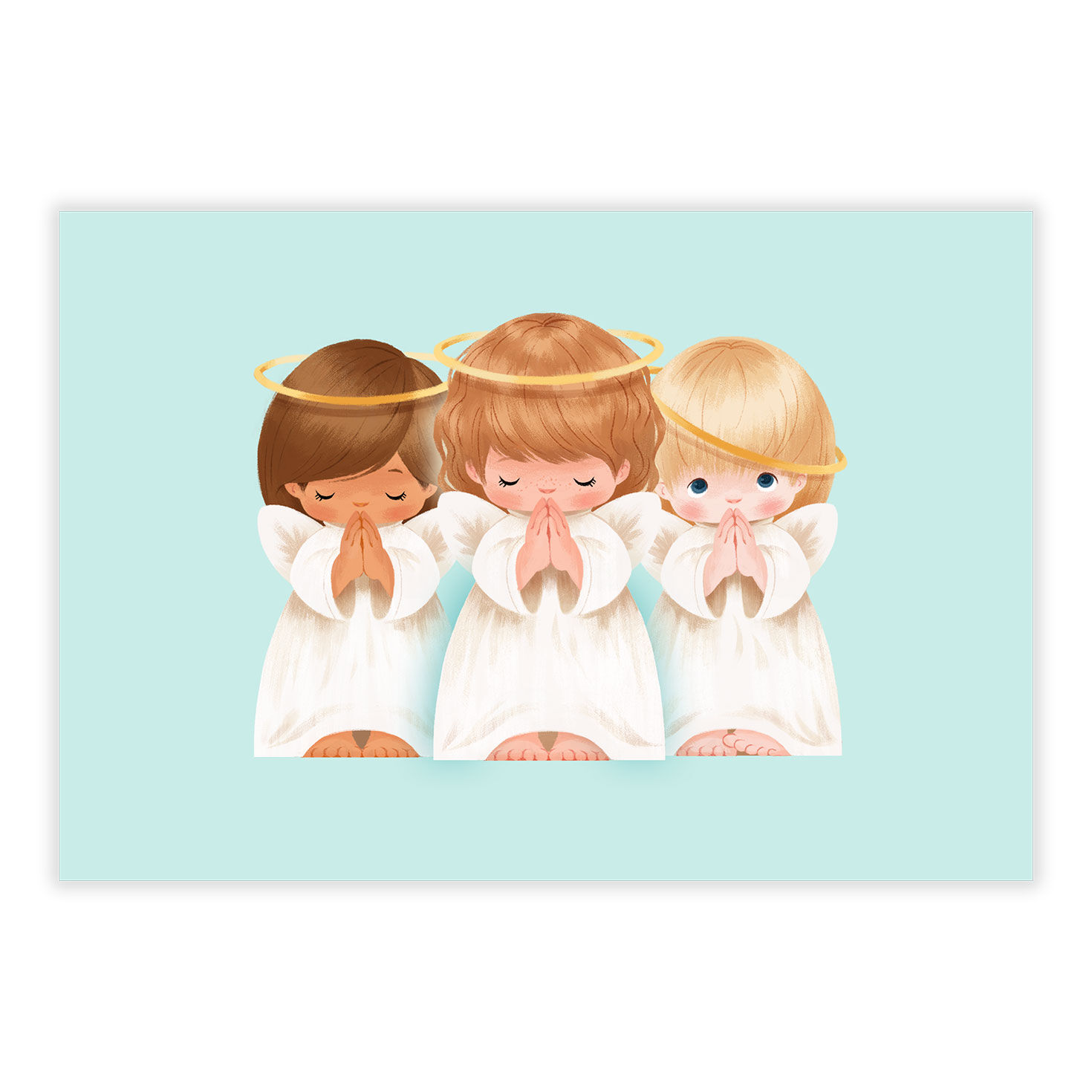 Sweet Blessings Angels Christmas eCard, , large image number 2