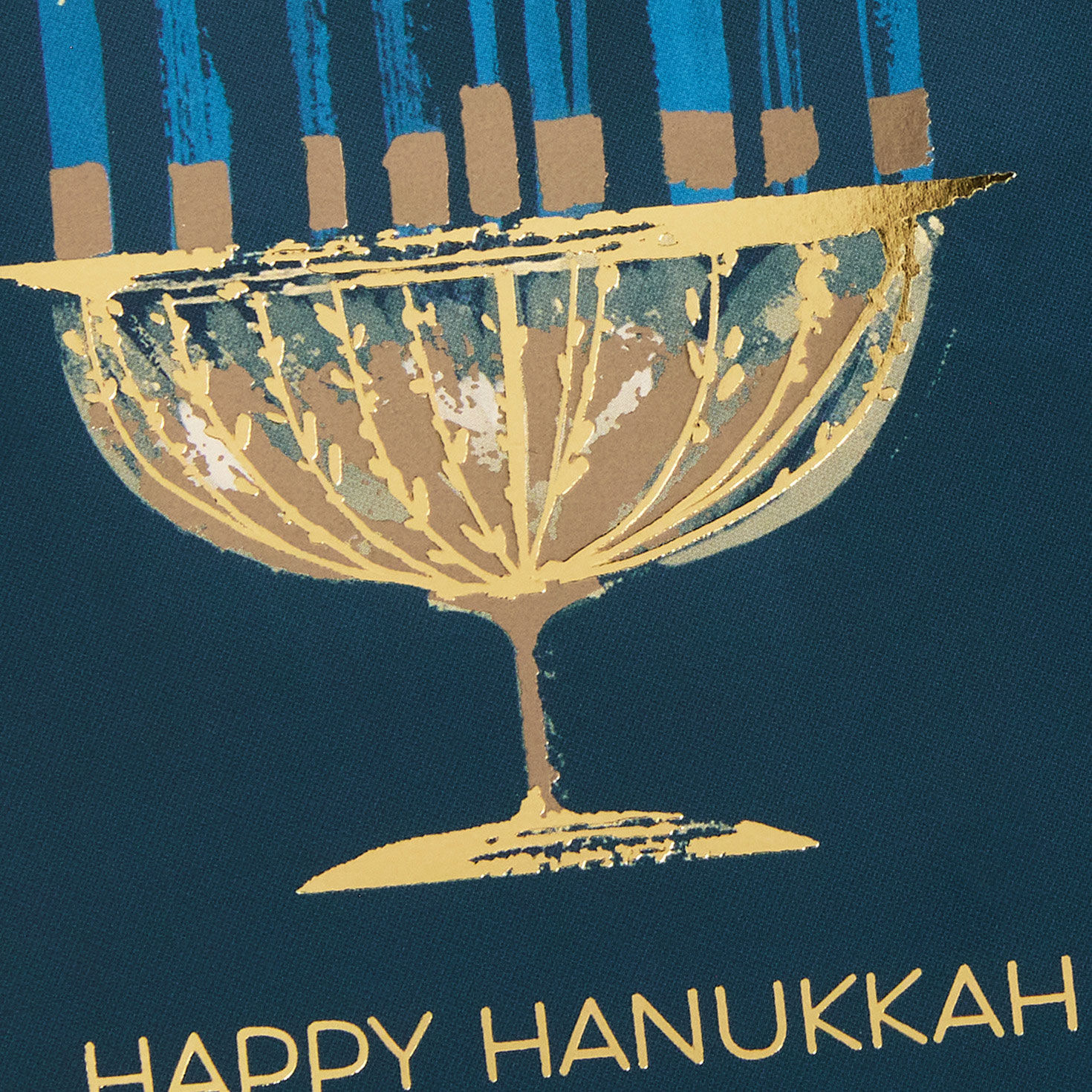 UNICEF Gold Menorah on Blue Boxed Hanukkah Cards, Pack of 12 for only USD 12.50 | Hallmark