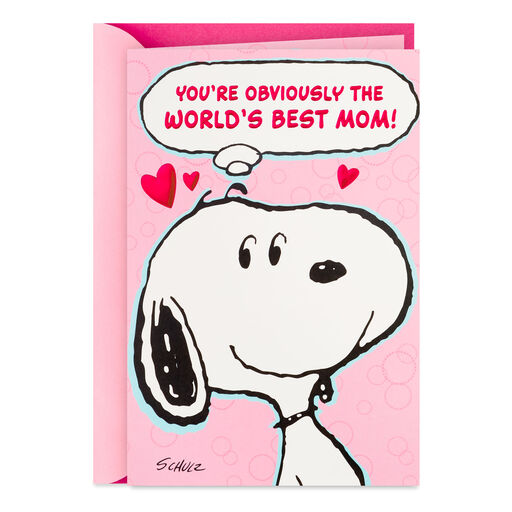 Peanuts® Snoopy World's Best Mom Funny Pop-Up Valentine's Day Card, 