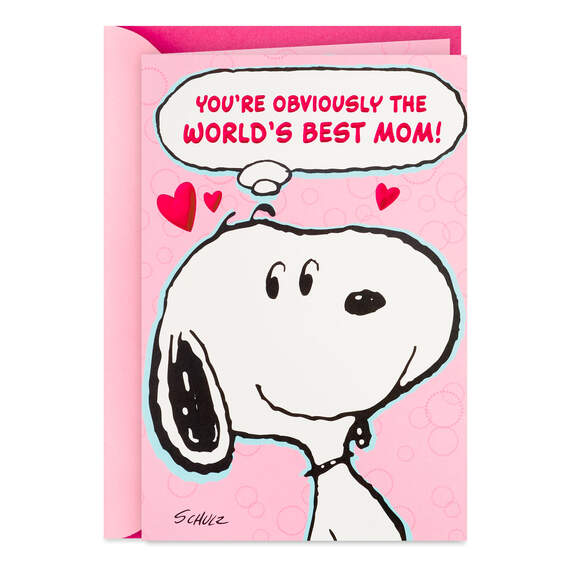 Peanuts® Snoopy World's Best Mom Funny Pop-Up Valentine's Day Card, , large image number 1