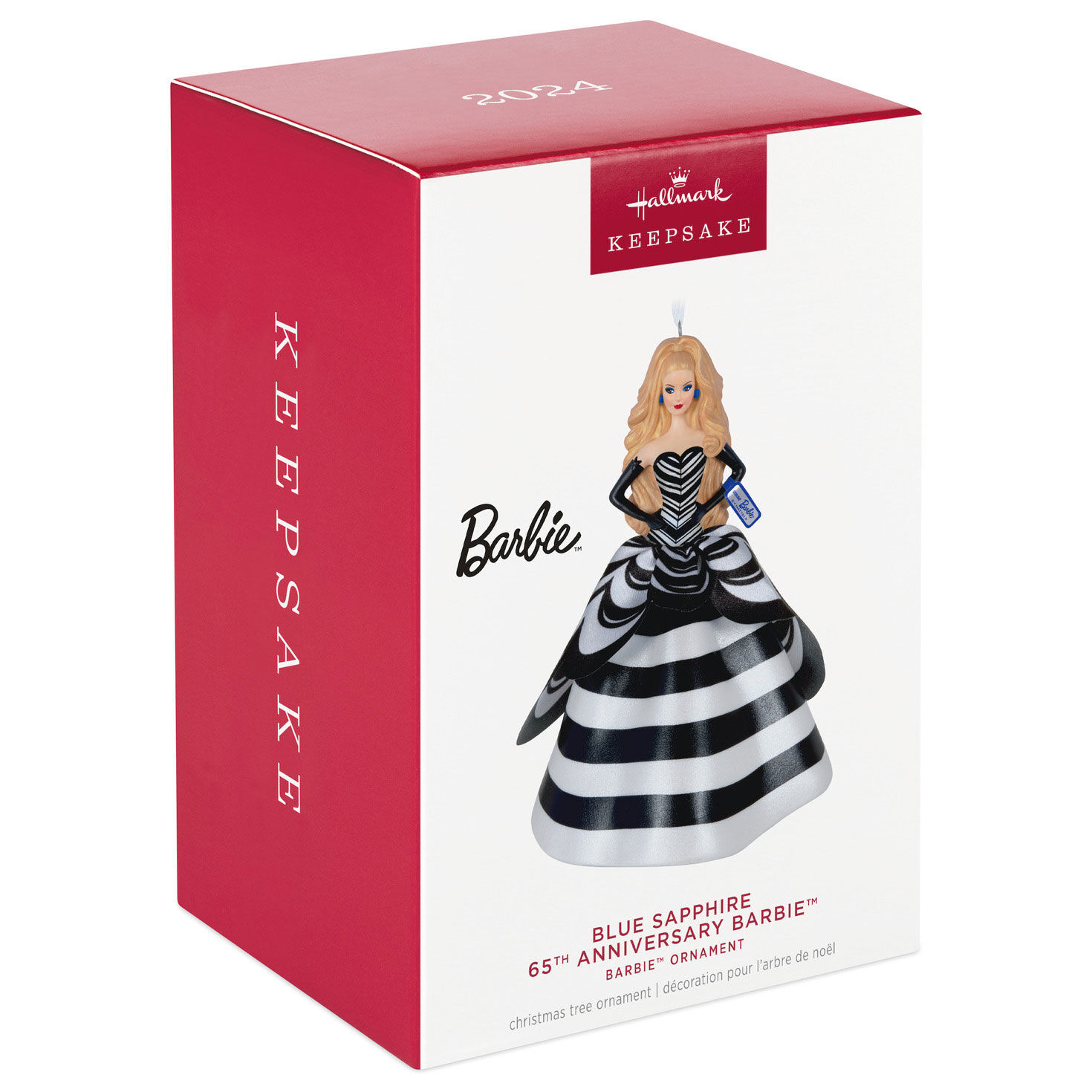 Barbie™ 65th Anniversary Blue Sapphire Porcelain and Fabric Ornament ...