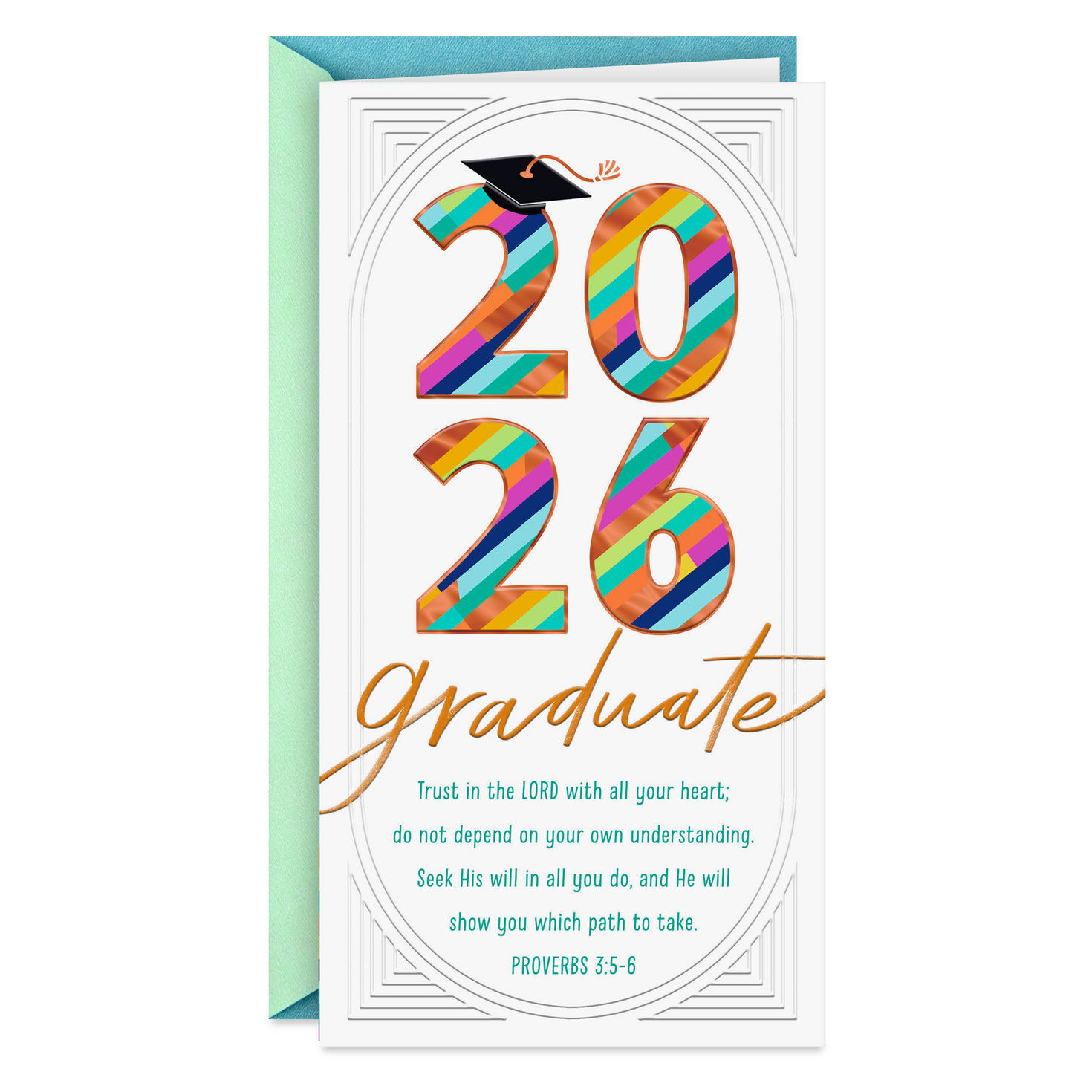 Trust in the Lord Religious Money Holder 2026 Graduation Card