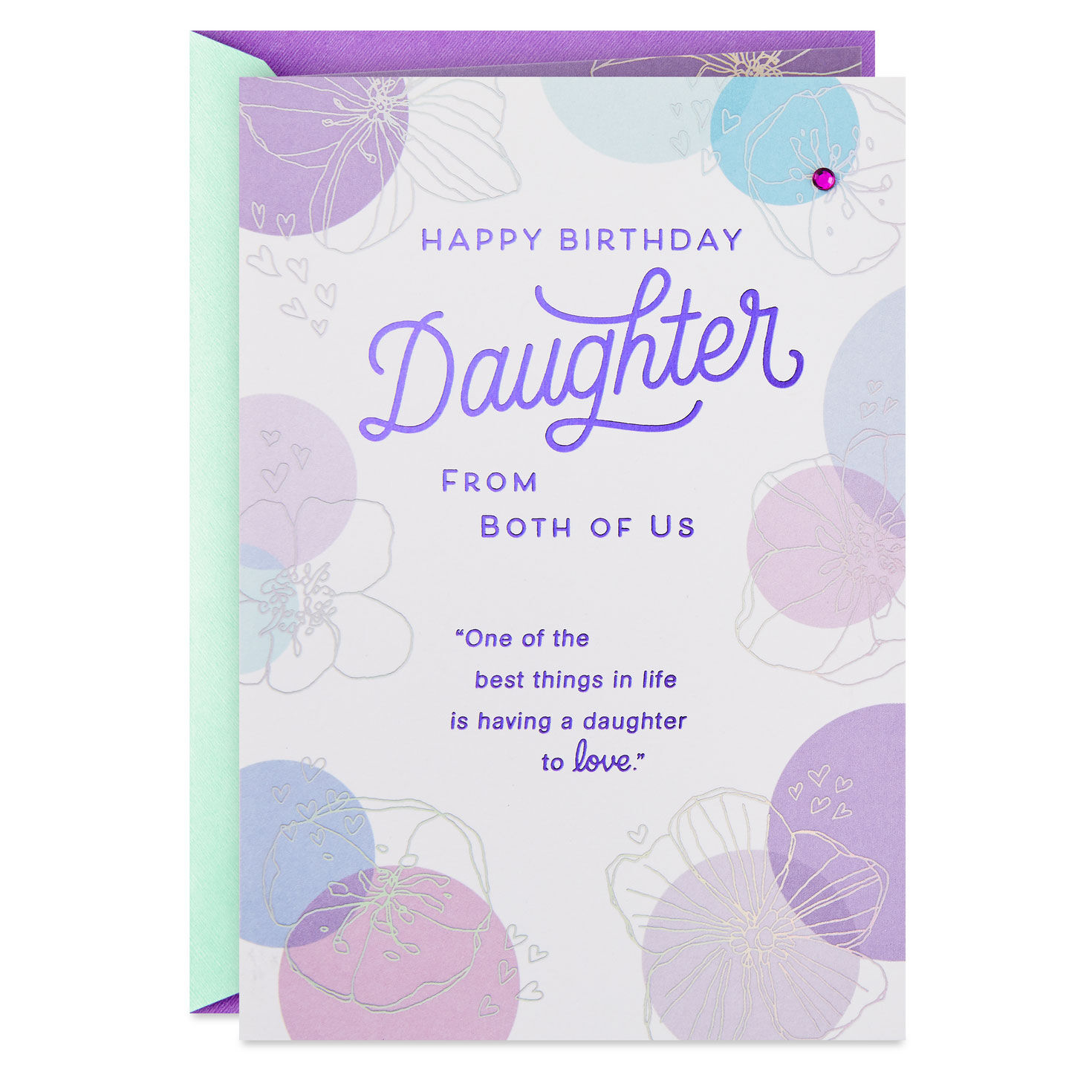 More Than Words Birthday Card for Daughter From Both