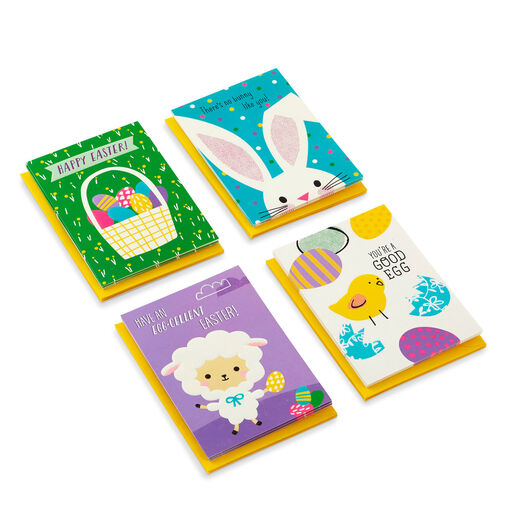 Cute Wishes Blank Boxed Easter Cards Assortment, Pack of 16, 