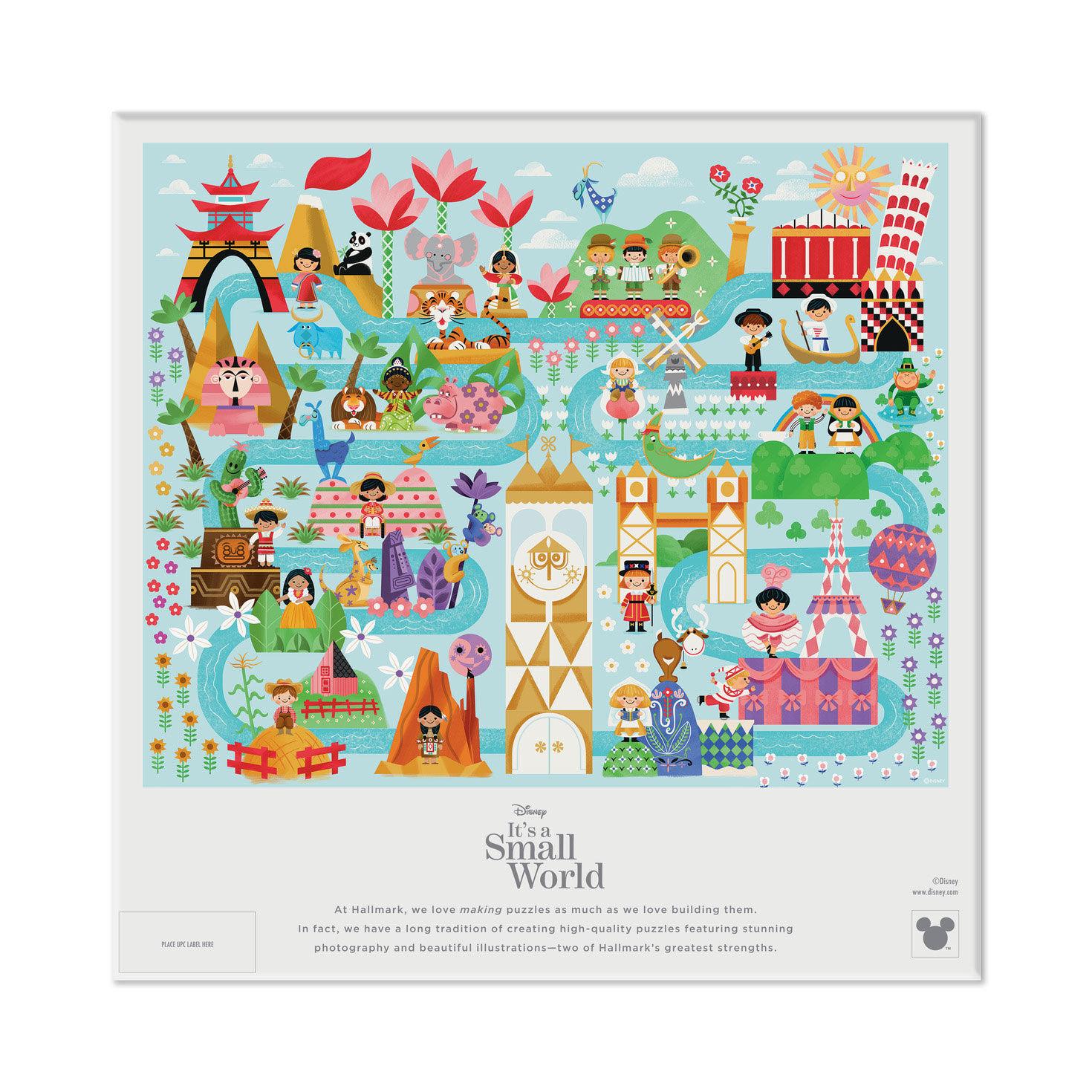 Disney It's a Small World Map 1000-Piece Jigsaw Puzzle - Puzzles | Hallmark
