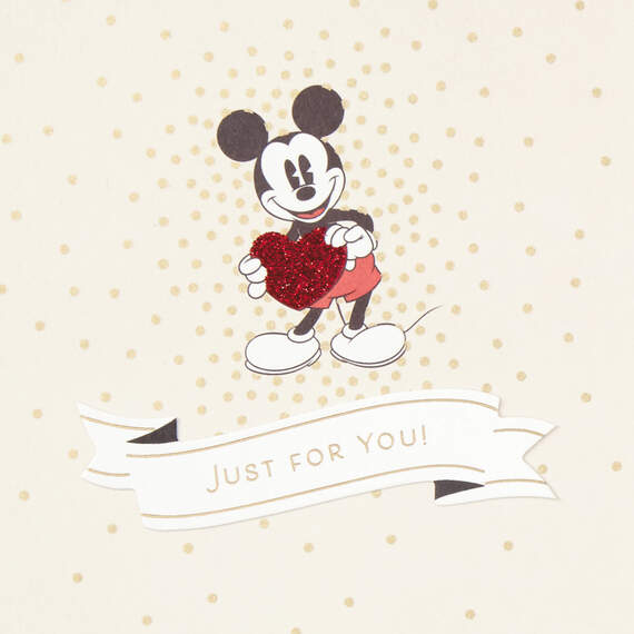 Disney Mickey Mouse Just for You Valentine's Day Card, , large image number 4