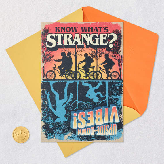 Netflix Stranger Things Upside-Down Vibes Birthday Card, , large image number 8